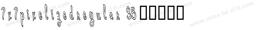 7x7pixelizedregular 35字体转换